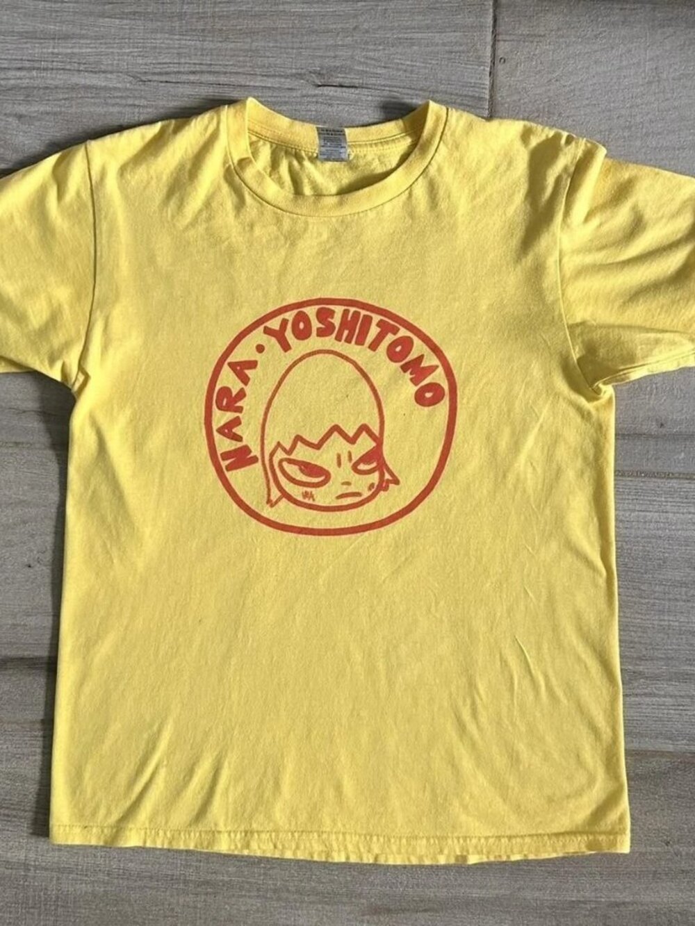 Yoshitomo Nara Graphic T-Shirt Yellow Japanese Art For Unisex